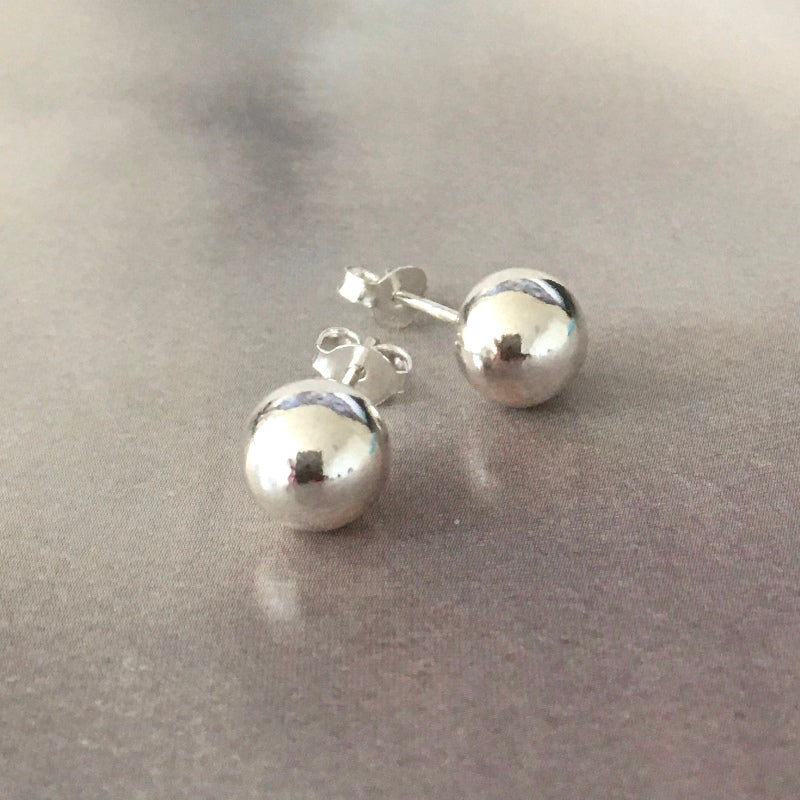 aros bolita 6 mm plata