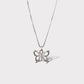Collar mariposa plata