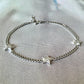 Pulsera estrellitas circones plata