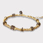Pulsera cuarzo fumé oro