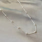 Collar bolitas plata
