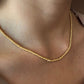 Collar mostacilla argollita oro