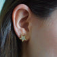 aros estrellas circones oro
