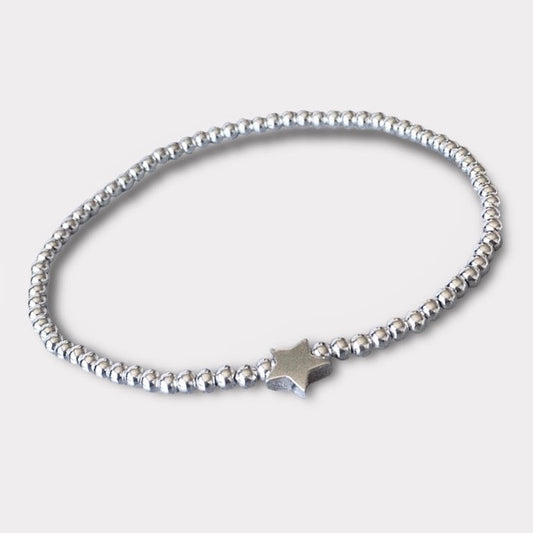 Pulsera estrella plata